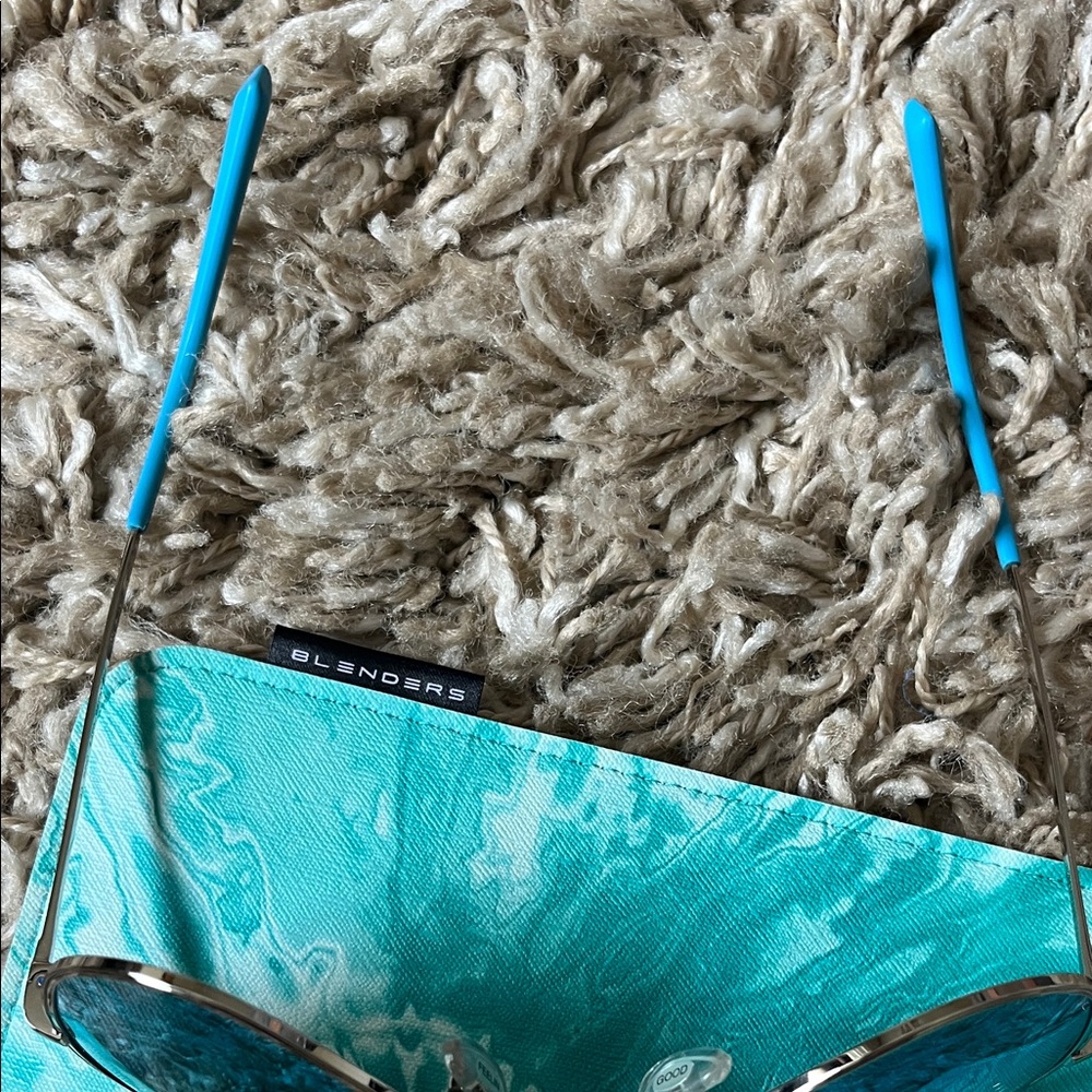 Blenders Blue Aviator Sunglasses - Picture 9 of 16
